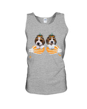 Load image into Gallery viewer, Beagle Hand Bones My Breast Gift For Dog Lovers Unisex Tank Top
