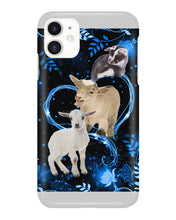 Load image into Gallery viewer, Lovely Phone Case Twinkling Blue Heart Gift For Goat Lovers Phone case
