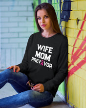 Load image into Gallery viewer, Wife Mom Breast Cancer Awareness Meaningful Gift Sweatshirt
