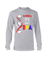 Load image into Gallery viewer, Baseball Be My DNA Gift For Sport Lovers Unisex Long Sleeve
