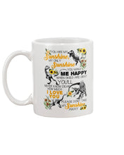 Load image into Gallery viewer, My Only Sunshine Make Me Happy Special Custom Design Mug
