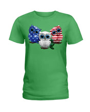 Load image into Gallery viewer, Lovely Phone Case Three Owl With US Flag Gift For Owl Lovers Ladies Tee
