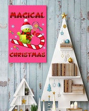 Load image into Gallery viewer, Tennis Players Magical Christmas Snowman Gift For Women Vertical Poster

