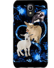 Load image into Gallery viewer, Lovely Phone Case Twinkling Blue Heart Gift For Goat Lovers Phone case
