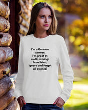 Load image into Gallery viewer, I'm A German Woman I'm Great At Multi Tasking Gift For Women Sweatshirt
