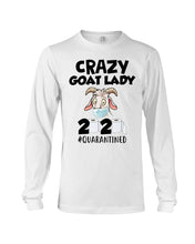 Load image into Gallery viewer, Crazy Goat Lady 2020 Quarantined Gift For Goat Lovers Unisex Long Sleeve
