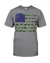 Load image into Gallery viewer, Trucker Farmer America Flag  Unique Custom Design Guys Tee
