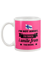 Load image into Gallery viewer, I'm Not Angry I'm Finnish I Smile From The Inside Trending Mug
