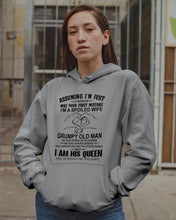 Load image into Gallery viewer, A Spoiled Wife Of An October Grumpy Old Man Birthday Meaningful Gift Hoodie
