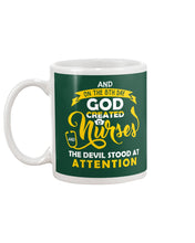 Load image into Gallery viewer, Coffee Cup And On The 8th Day God Created Nurses  Custom Gift For Nurse Mug
