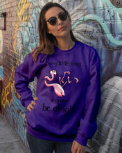 Load image into Gallery viewer, Every Little Thing Is Gonna Be Alright Gift For Flamingo Lovers Sweatshirt
