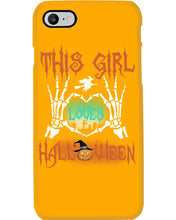 Load image into Gallery viewer, This Girl Loves Halloween Gift For Girls Phone case
