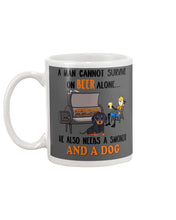 Load image into Gallery viewer, A Man Loves Beer And Dachshund Gift For Dog Lovers Mug
