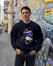 Load image into Gallery viewer, Eagle Giant Scratch USA Flag Gift For Women Sweatshirt
