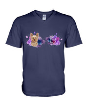 Load image into Gallery viewer, Yorkshire Terrier Follow Your Heart  Gift For Dog Lovers Guys V-Neck
