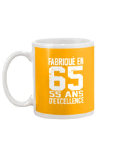 Load image into Gallery viewer, Fabrique En 66 55 Ans D’Excellence Custom Design Gift For Friends Mug
