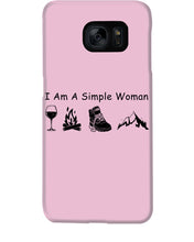 Load image into Gallery viewer, Simple Woman Loves Wine Camping Shoes And Climbing Phone case
