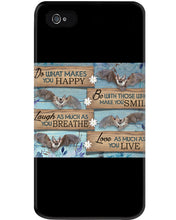 Load image into Gallery viewer, Do What Makes You Happy With Bats Gift For Girls Phone case
