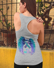 Load image into Gallery viewer, You Matter Ribbon Awareness With Angel Wings Ladies Flowy Tank
