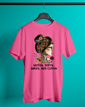 Load image into Gallery viewer, Nerdy Dirty Inked And Curvy Funny Gift For Friends Guys Tee

