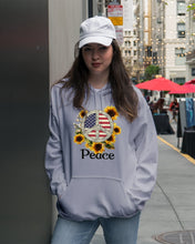 Load image into Gallery viewer, Peace Sign Sunflower Birthday Gift For Girls Hoodie
