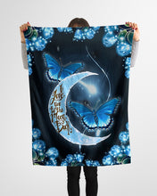 Load image into Gallery viewer, Butterfly Love You To The Moon And Back Trending Fleece Blanket
