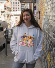 Load image into Gallery viewer, Pekingese With Peonies Gift For Dog Lovers Hoodie
