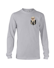 Load image into Gallery viewer, Golden Retriever In Pocket Special Custom Design For Dog Lovers Unisex Long Sleeve
