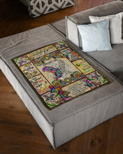 Load image into Gallery viewer, Butterflies Gift For February Girl God Says You Are Unique Fleece Blanket
