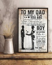 Load image into Gallery viewer, To Me You Are The World Son Gift For Dad On Birthday Vertical Poster

