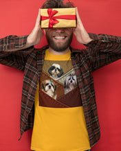 Load image into Gallery viewer, Three Cute Shih Tzu In Bag Gift For Dog Lovers Guys Tee
