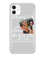 Load image into Gallery viewer, Betty Boop February Girl Living My Best Life Birthday Meaningful Gift Phone case
