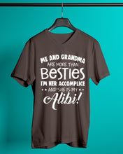 Load image into Gallery viewer, Me And Grandma Are More Than Besties Custom Gift For Family Guys V-Neck
