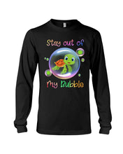 Load image into Gallery viewer, Vintage Funny Stay Out Of My Bubble Gift For Turtle Lovers Unisex Long Sleeve
