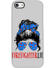 Load image into Gallery viewer, Firefighter Make You Life Safe Lady With Blue Ribbonhead Gift For Women Phone case
