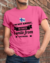 Load image into Gallery viewer, I'm Not Angry I'm Finnish I Smile From The Inside Trending Guys Tee
