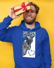 Load image into Gallery viewer, Magical Gray Couple African Parrot Gift For Bird Lovers Hoodie
