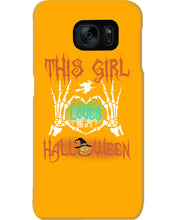 Load image into Gallery viewer, This Girl Loves Halloween Gift For Girls Phone case

