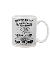Load image into Gallery viewer, A Spoiled Wife Of An October Grumpy Old Man Birthday Meaningful Gift Mug
