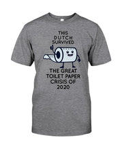 Load image into Gallery viewer, Dutch Survived The Great Toilet Paper Crisis Of 2020 For Personalized Nation Gift Guys Tee
