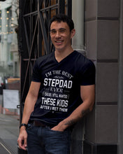 Load image into Gallery viewer, I'm The Best Stepdad Gift For Family Guys V-Neck
