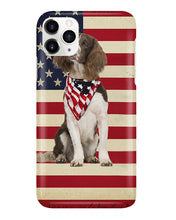 Load image into Gallery viewer, Lovely Phone Case With US Flag Gift For Spaniel Lovers Phone case
