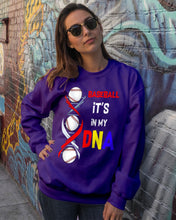 Load image into Gallery viewer, Baseball Be My DNA Gift For Sport Lovers Sweatshirt
