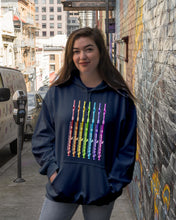 Load image into Gallery viewer, Seven Flute Rainbow Design Gift For Flute Lovers Hoodie
