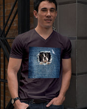 Load image into Gallery viewer, Blue Phone Case With Hole Gift For Boston Terrier Lovers Guys V-Neck

