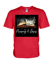 Load image into Gallery viewer, Nursing And Jesus Gift For Family Guys V-Neck

