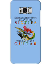 Load image into Gallery viewer, Never Underestimate A 60 Year Old Man Can Play A Guitar Phone case
