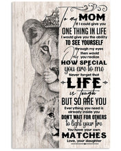 Load image into Gallery viewer, Daughter Gift For Mom With Meaningful Words How Special You're To Me Vertical Poster
