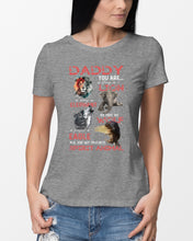 Load image into Gallery viewer, Daddy You Are As Strong As Lion Trending Gift For Animal Lovers Ladies Tee
