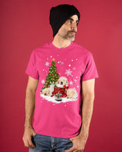 Load image into Gallery viewer, Funny Golden Retrievers Sleep In Red Boots Gift For Dog Lovers Guys Tee
